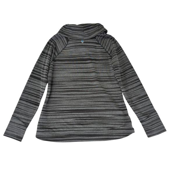 Kuhl‎ Piper Cowl Neck Pullover Striped 4201 Activewear Top Women's Size Medium - Picture 2 of 9